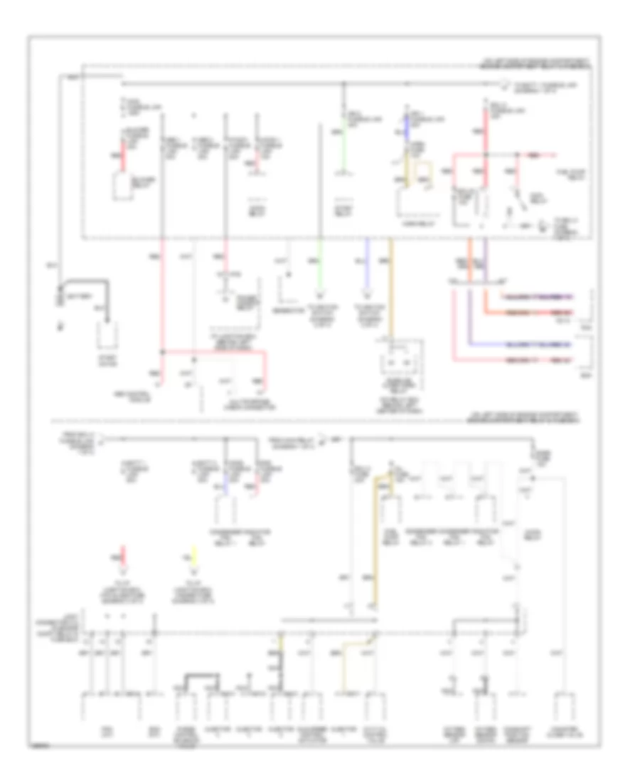 Power Distribution Wiring Diagram 1 of 4 for Hyundai Accent GLS 2007