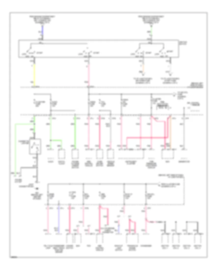 Power Distribution Wiring Diagram (2 of 4) for Hyundai Accent GLS 2007