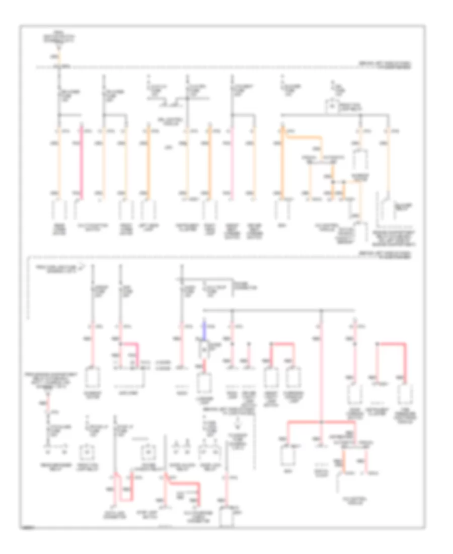 Power Distribution Wiring Diagram 3 of 4 for Hyundai Accent GLS 2007