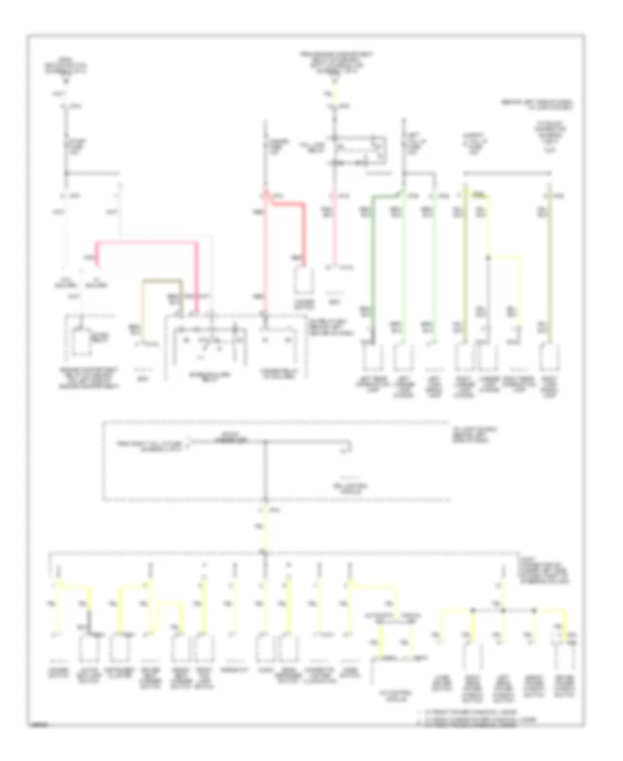 Power Distribution Wiring Diagram 4 of 4 for Hyundai Accent GLS 2007