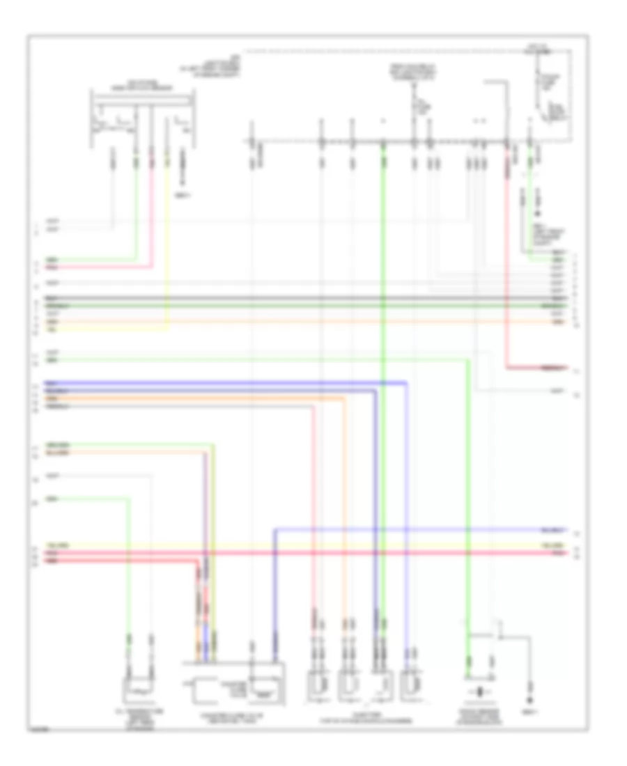 2.0L, Engine Performance Wiring Diagram (2 of 3) for Hyundai Elantra Blue 2010