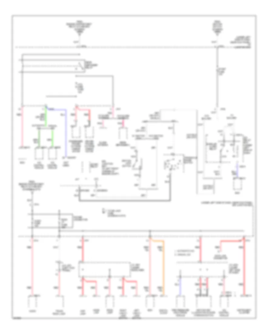 Power Distribution Wiring Diagram 5 of 6 for Hyundai Elantra Blue 2010