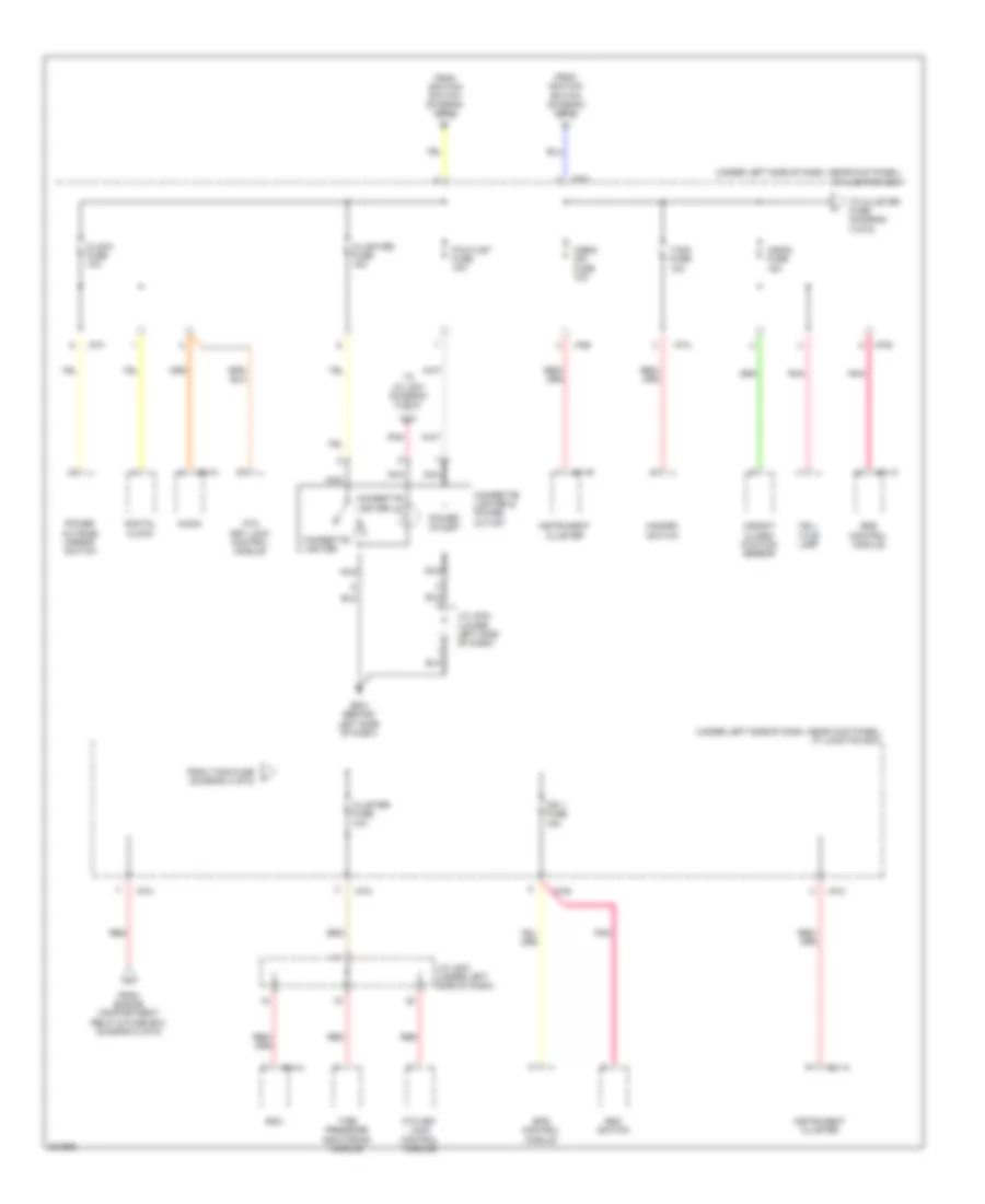 Power Distribution Wiring Diagram (3 of 6) for Hyundai Elantra GLS 2010