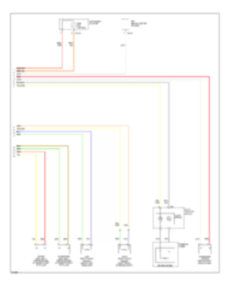Supplemental Restraints Wiring Diagram, with Depowered Air Bag (2 of 2) for Hyundai Elantra GLS 2010