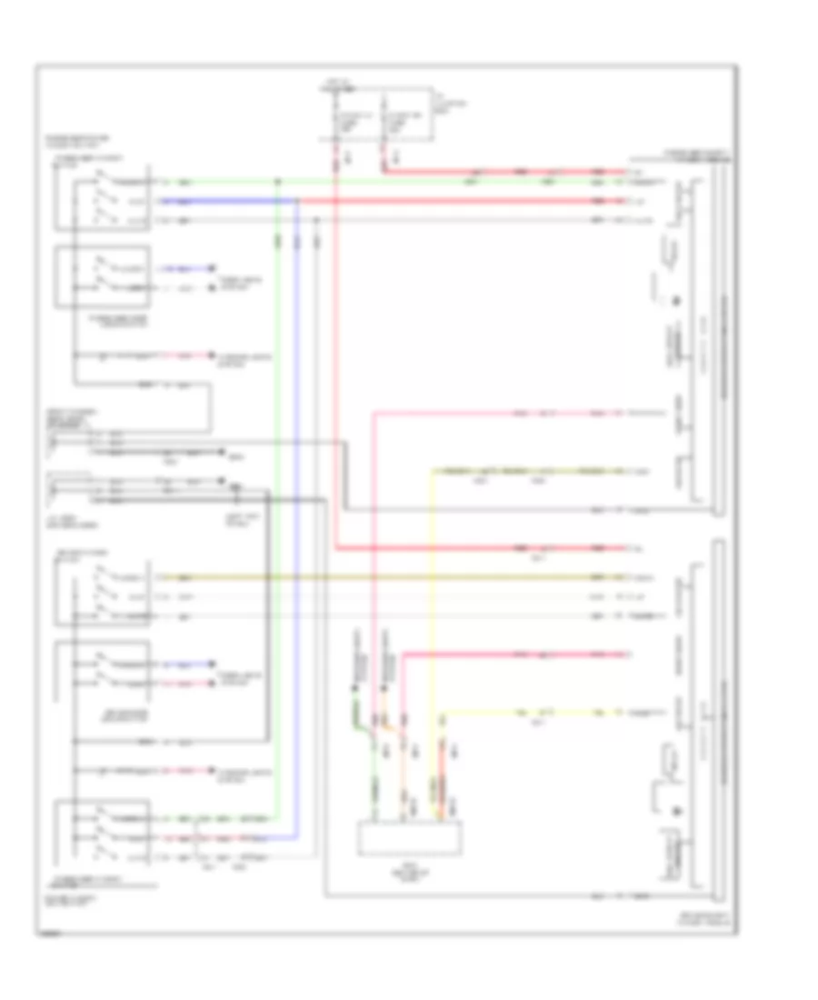 Power Windows Wiring Diagram for Hyundai Genesis Coupe 3 8 Track 2012