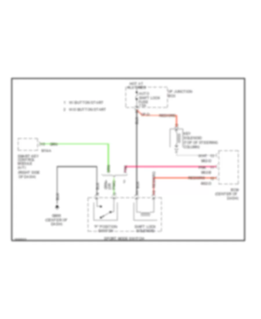Shift Interlock Wiring Diagram for Hyundai Genesis Coupe 3.8 Track 2012