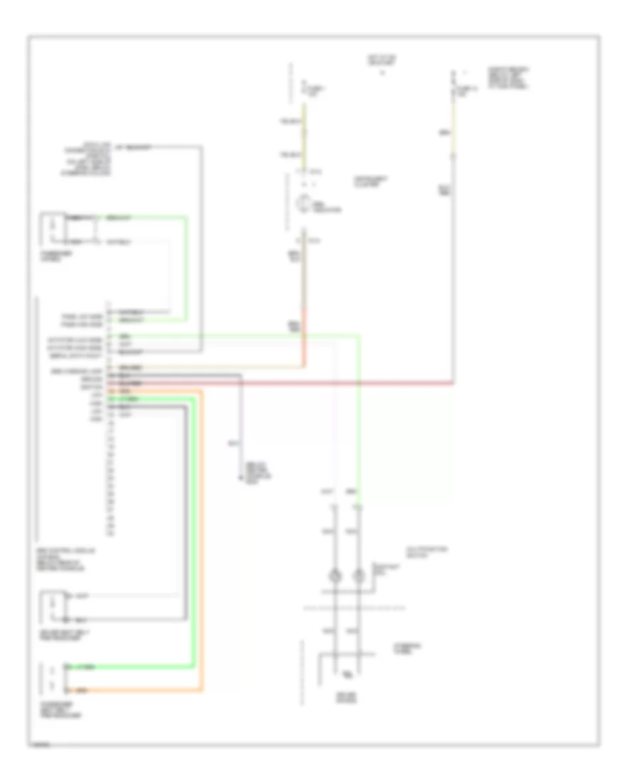 Supplemental Restraint Wiring Diagram for Hyundai Tiburon 2001