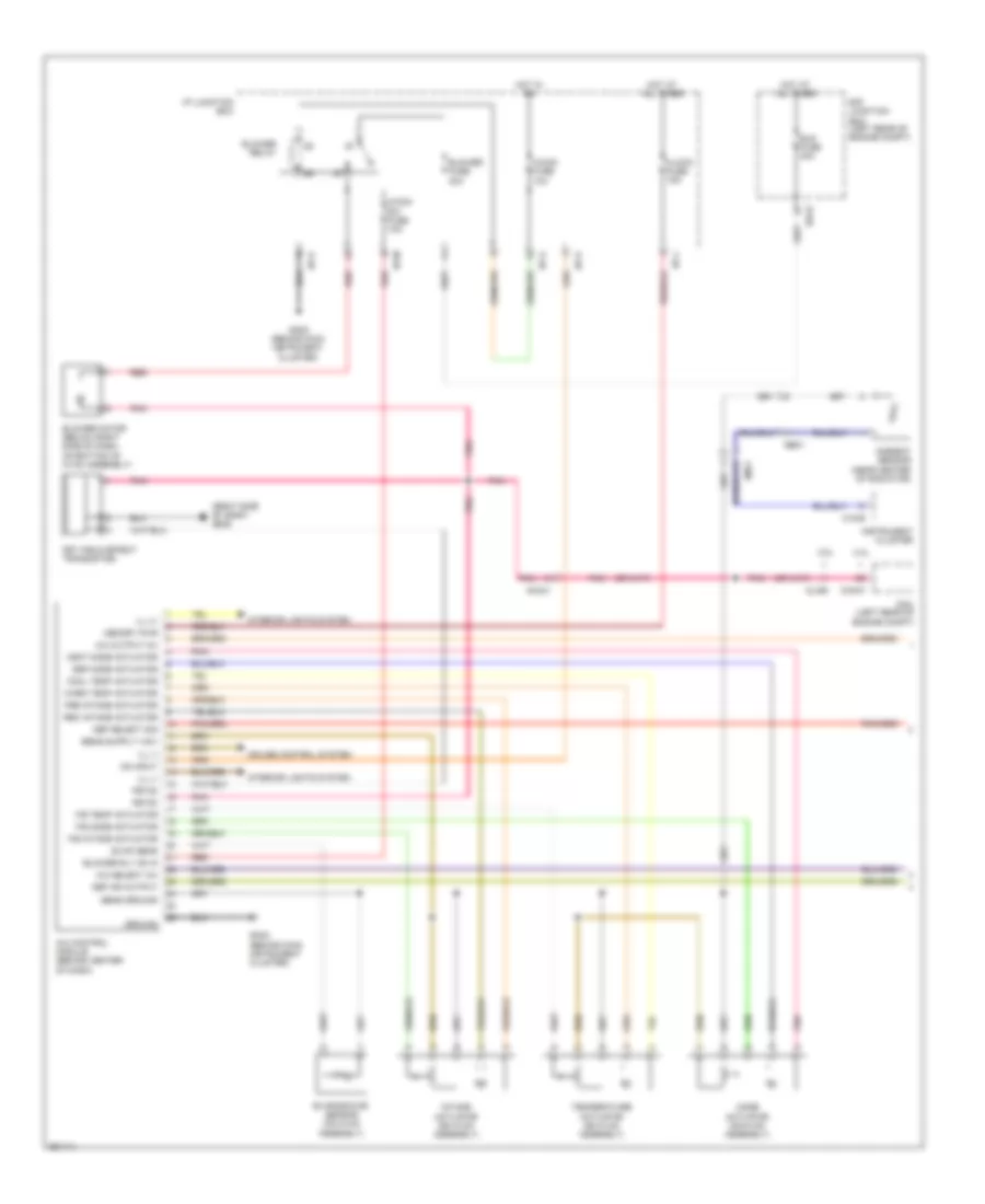 Manual A C Wiring Diagram 1 of 2 for Hyundai Santa Fe GLS 2012
