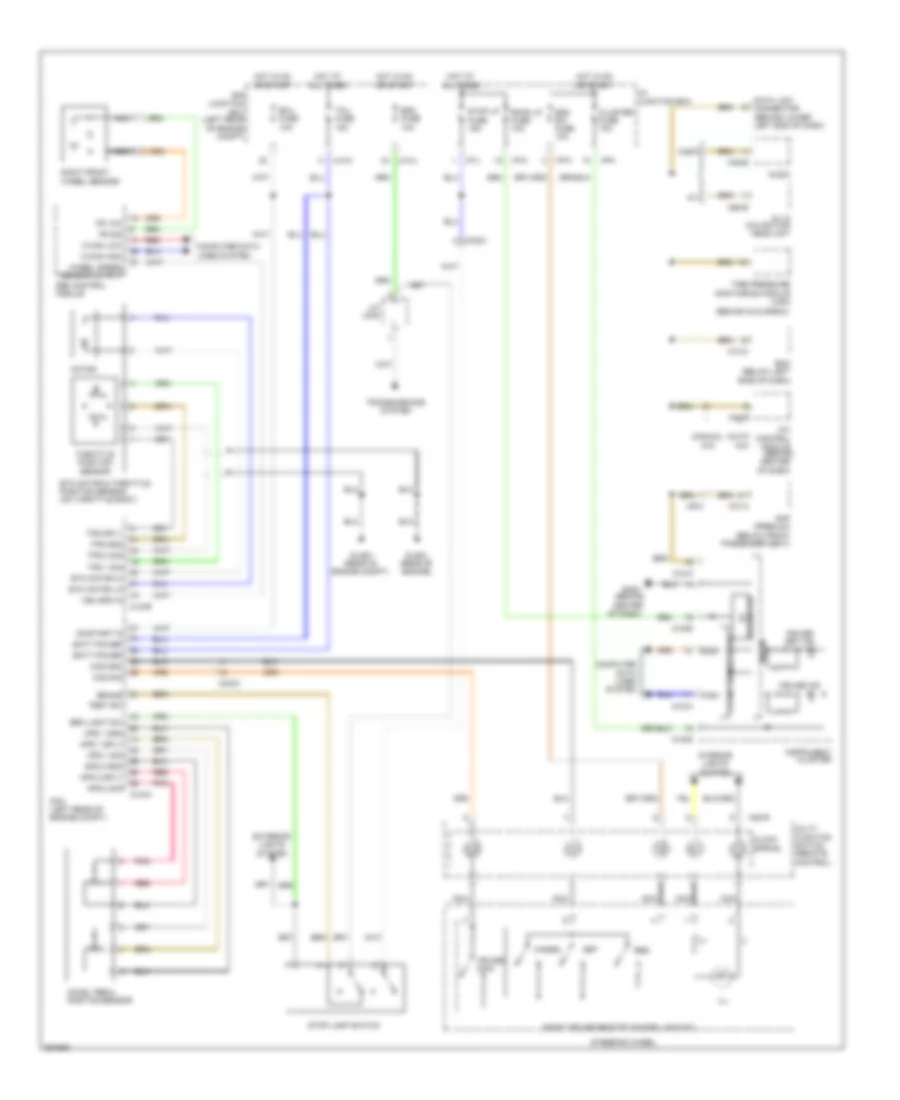 3.5L, Cruise Control Wiring Diagram for Hyundai Santa Fe GLS 2012