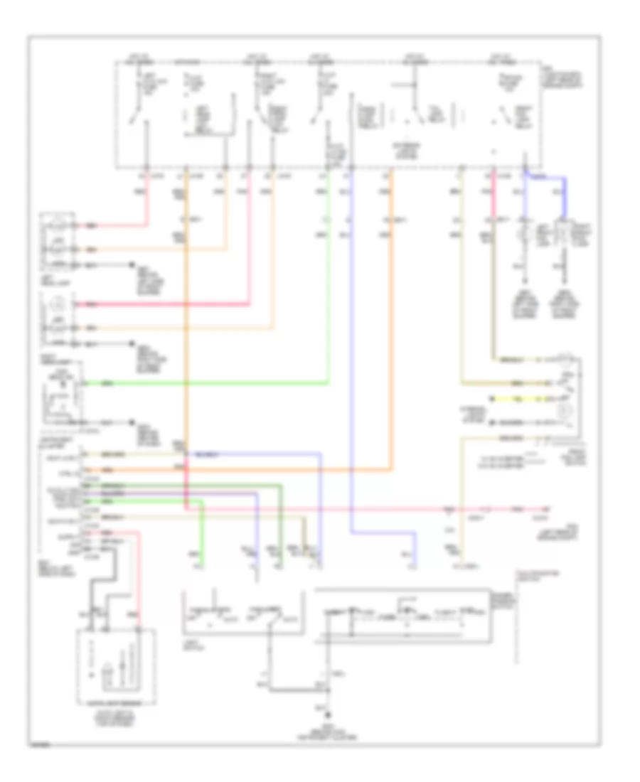 Autolamps Wiring Diagram for Hyundai Santa Fe GLS 2012