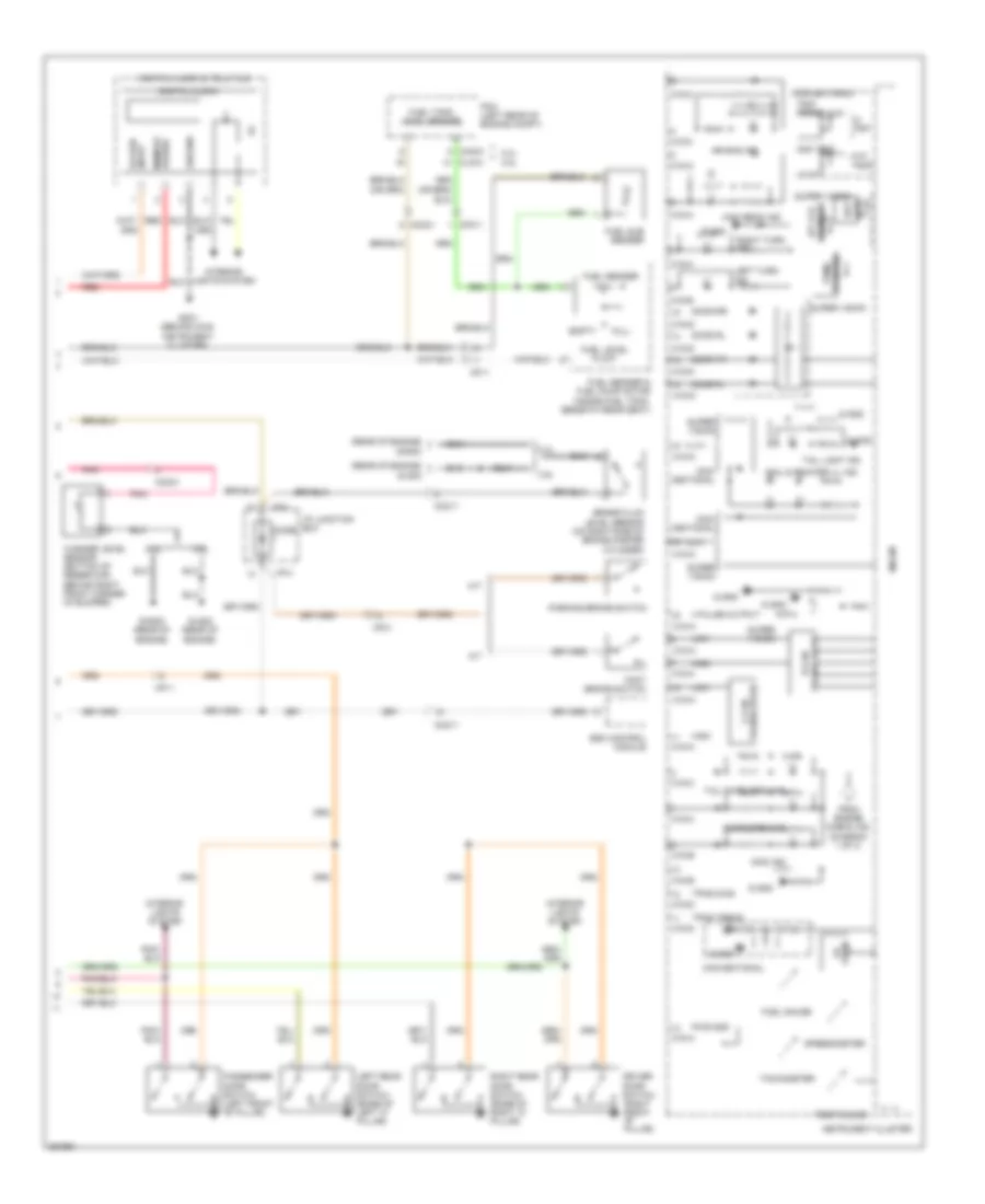 Instrument Cluster Wiring Diagram 2 of 2 for Hyundai Santa Fe GLS 2012