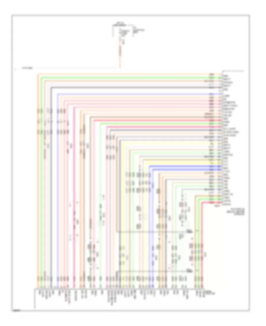 Rear Seat Entertainment Wiring Diagram (2 of 2) for Hyundai Santa Fe GLS 2012