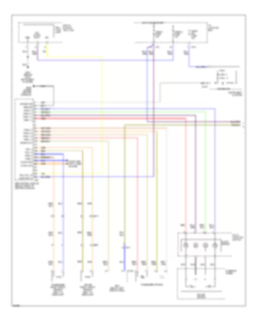 Supplemental Restraints Wiring Diagram 1 of 2 for Hyundai Santa Fe GLS 2012