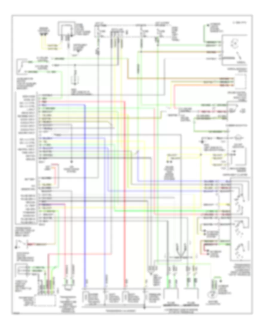 Transmission Wiring Diagram for Hyundai Elantra GLS 1993