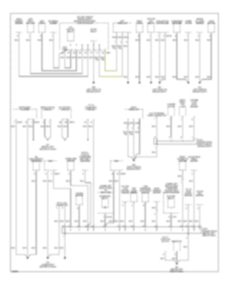 Ground Distribution Wiring Diagram 1 of 3 for Hyundai Azera GLS 2007