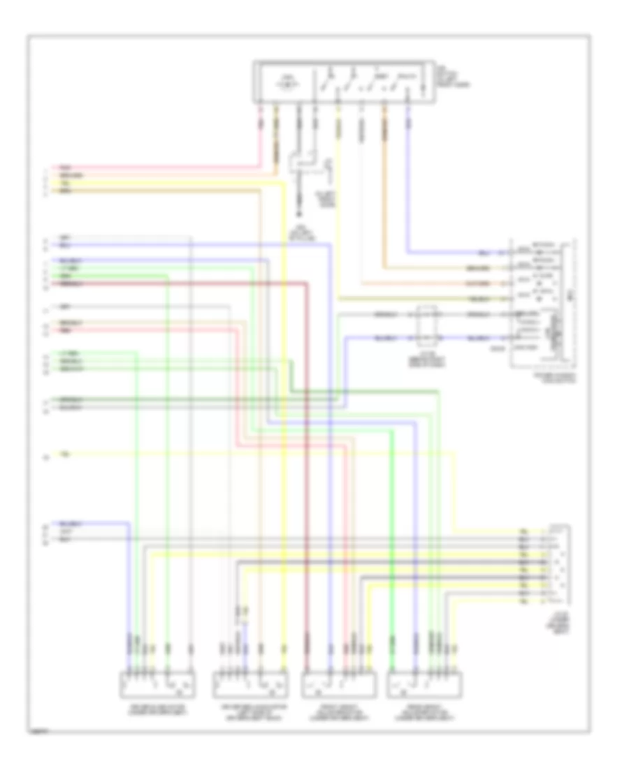 Memory Systems Wiring Diagram 2 of 2 for Hyundai Azera GLS 2007