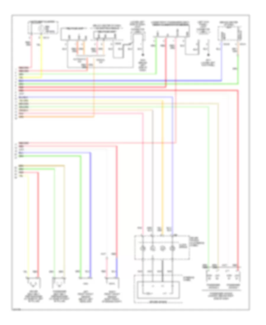 Supplemental Restraints Wiring Diagram with Advanced Air Bag 2 of 2 for Hyundai Elantra Touring GLS 2010