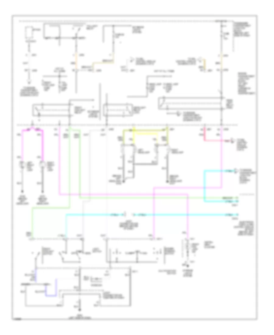 Headlight Wiring Diagram, with DRL (1 of 2) for Hyundai XG300 2001