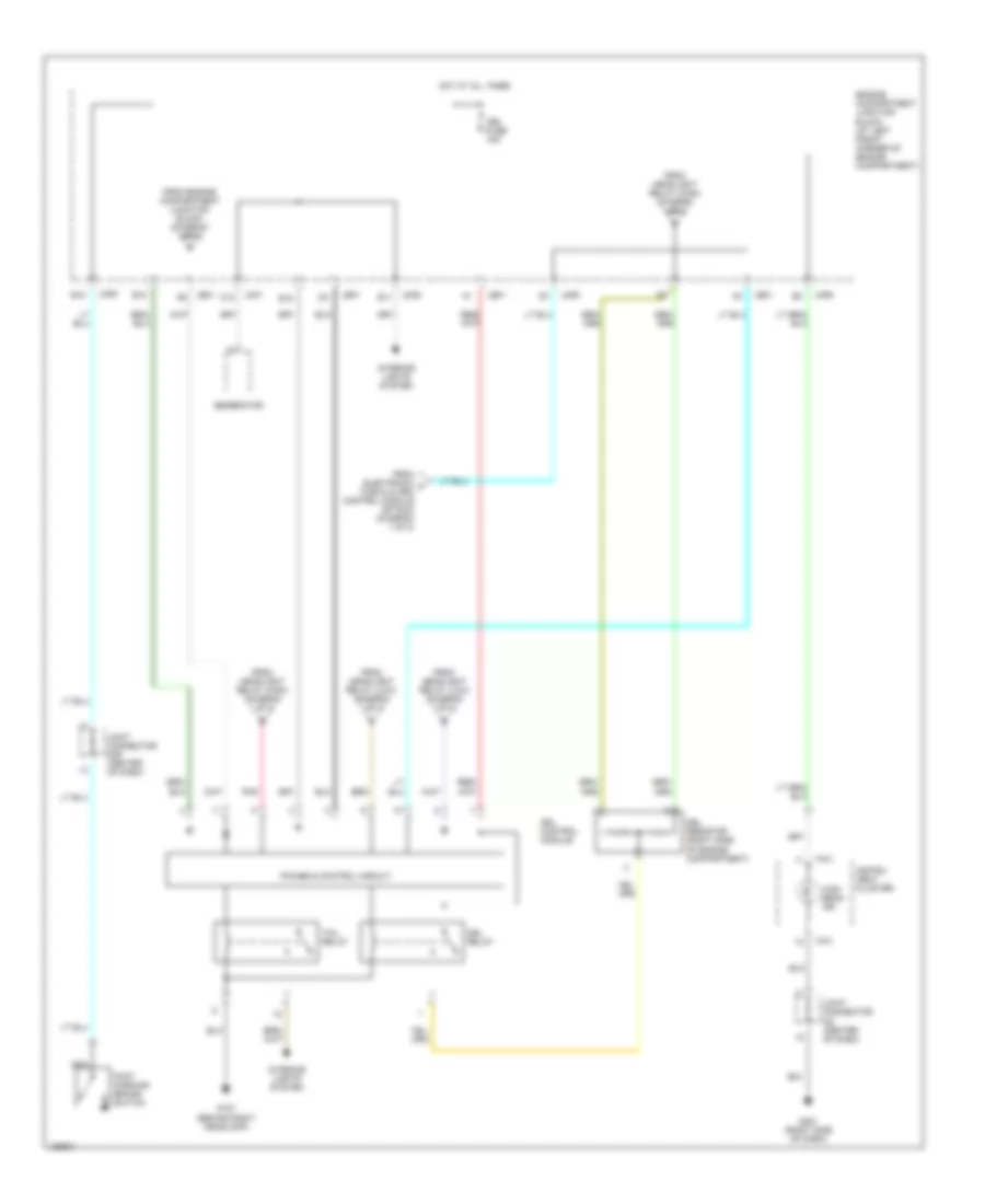 Headlight Wiring Diagram, with DRL (2 of 2) for Hyundai XG300 2001