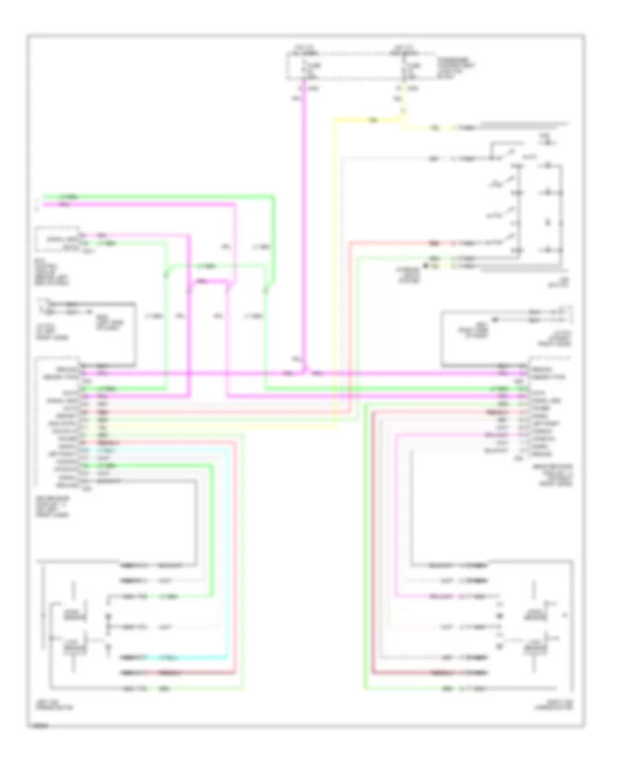 Memory System Wiring Diagrams 2 of 2 for Hyundai XG300 2001