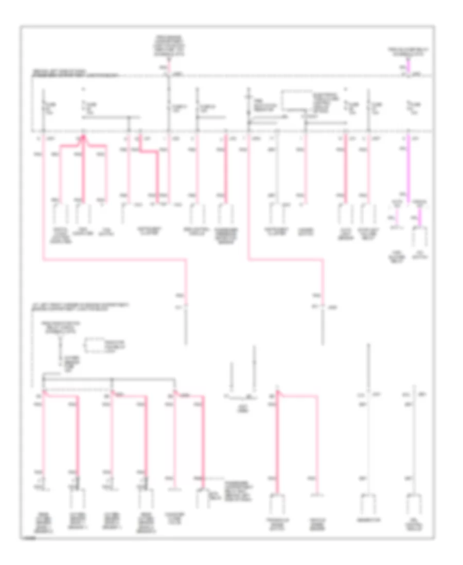 Power Distribution Wiring Diagram 5 of 6 for Hyundai XG300 2001
