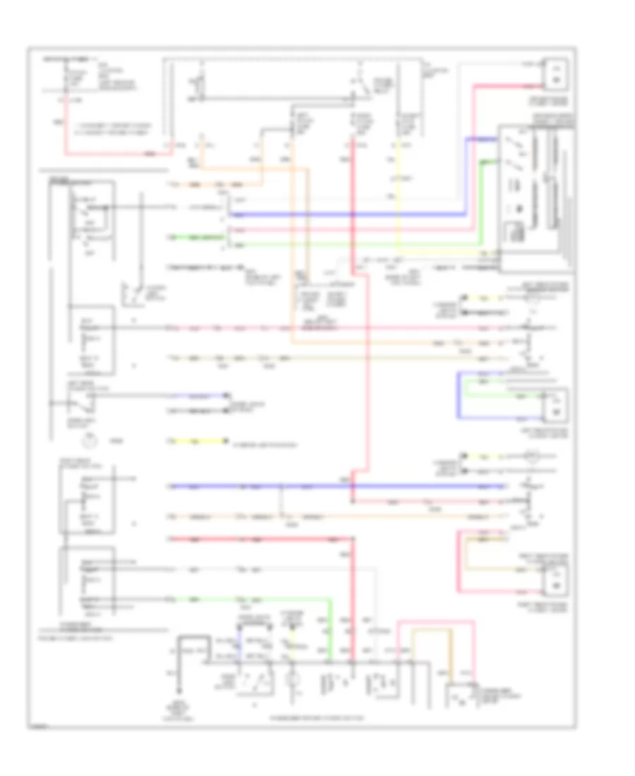 Power Windows Wiring Diagram for Hyundai Santa Fe Limited 2012