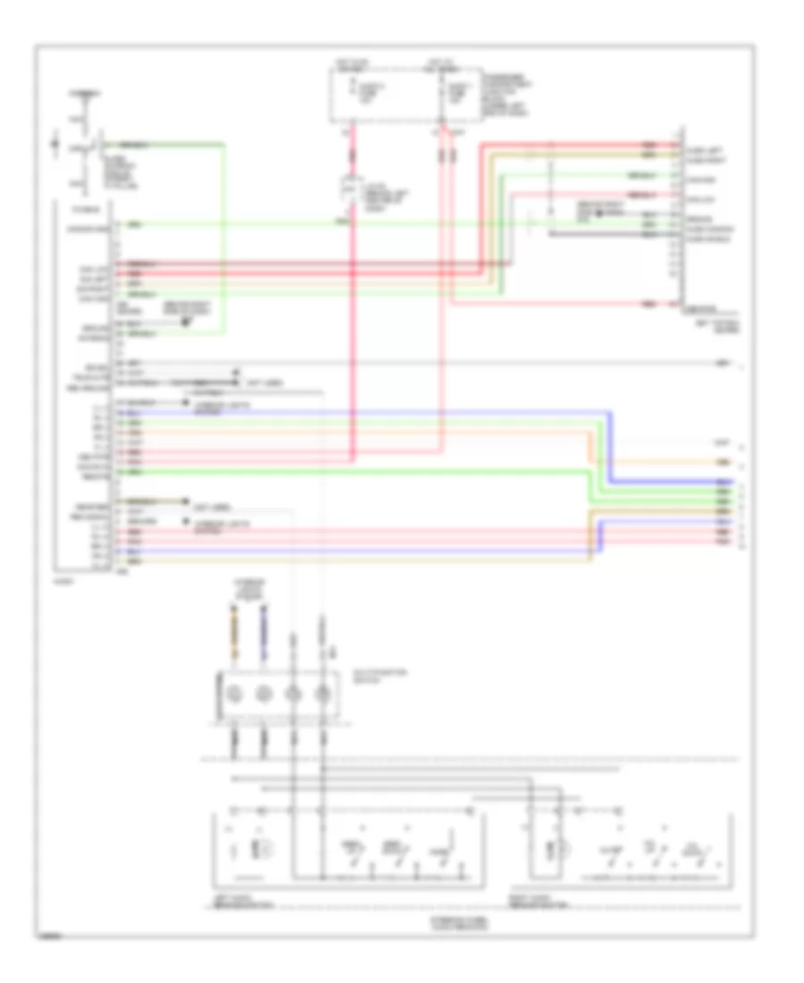 Radio Wiring Diagram with Amplifier 1 of 2 for Hyundai Azera Limited 2007