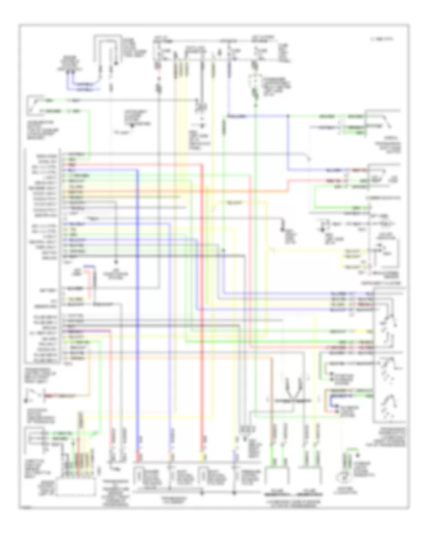 Transmission Wiring Diagram for Hyundai Excel GL 1993