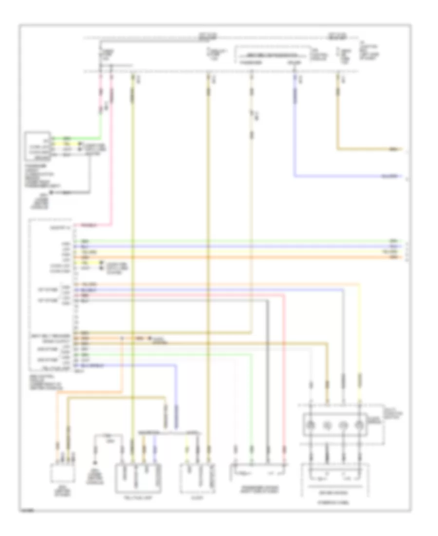 Supplemental Restraints Wiring Diagram Except Hybrid 1 of 3 for Hyundai Sonata GLS 2012