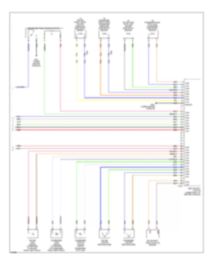 Supplemental Restraints Wiring Diagram Except Hybrid 3 of 3 for Hyundai Sonata GLS 2012