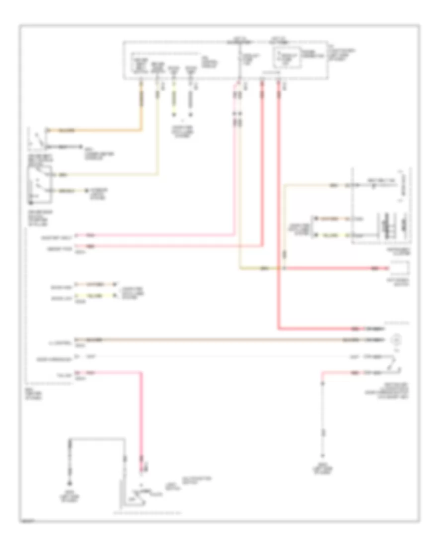 Chime Wiring Diagram Except Hybrid for Hyundai Sonata GLS 2012