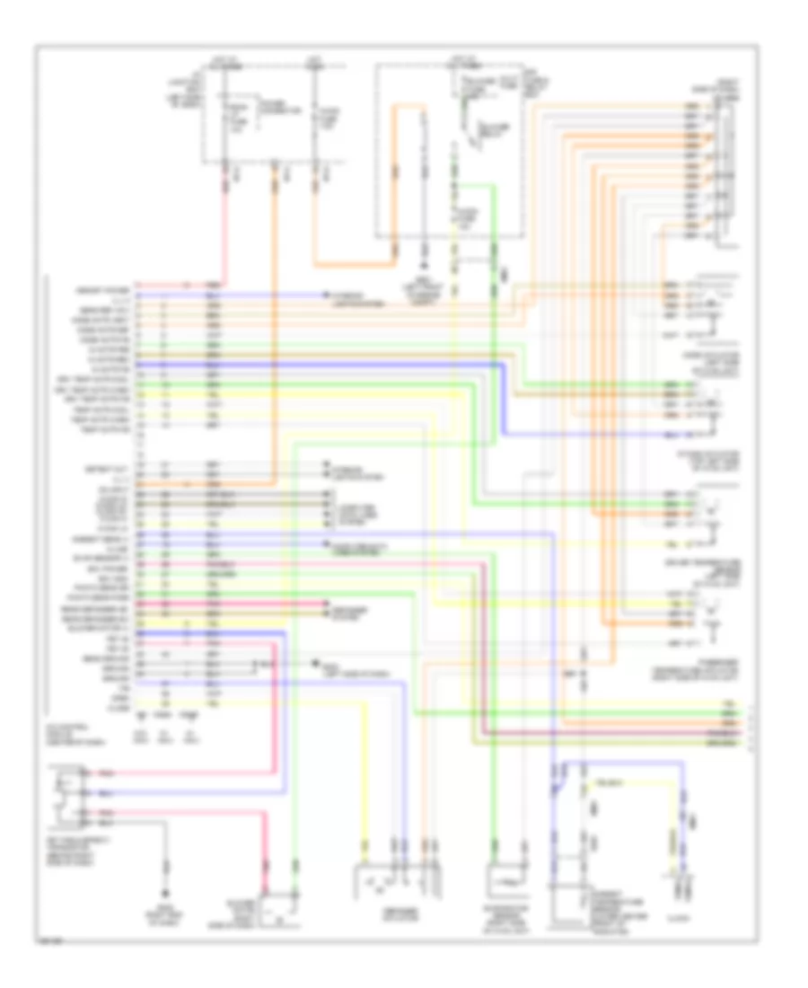 2.0L, Automatic AC Wiring Diagram (1 of 2) for Hyundai Sonata GLS 2012