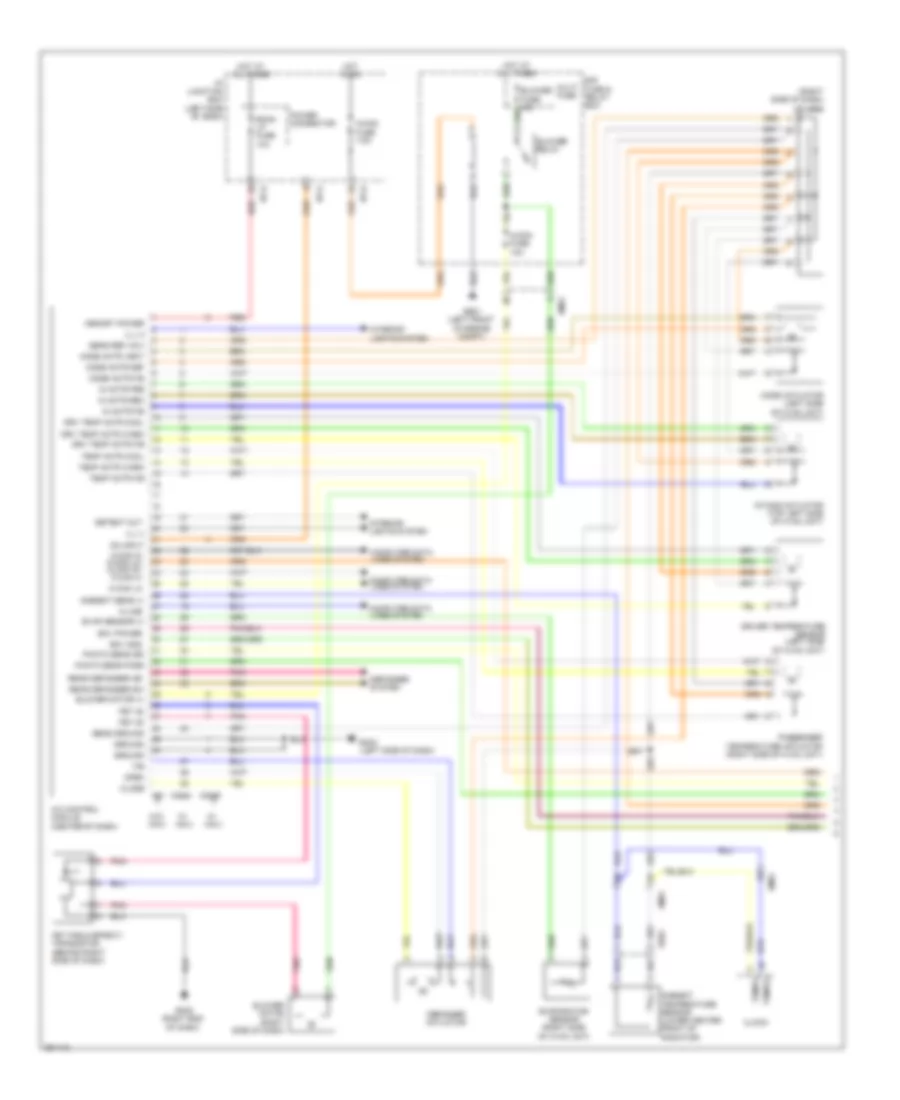2.4L, Automatic AC Wiring Diagram (1 of 2) for Hyundai Sonata GLS 2012