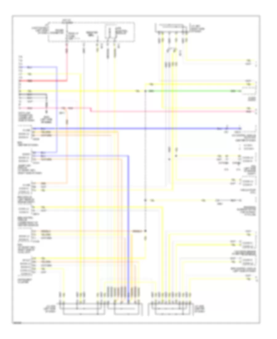 Computer Data Lines Wiring Diagram Except Hybrid 1 of 2 for Hyundai Sonata GLS 2012