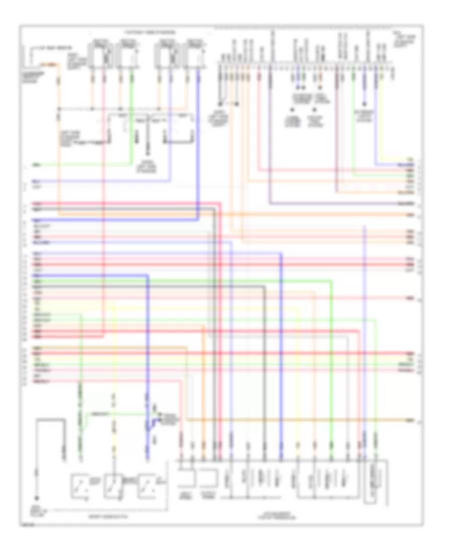 2.4L, Engine Performance Wiring Diagram (3 of 5) for Hyundai Sonata GLS 2012