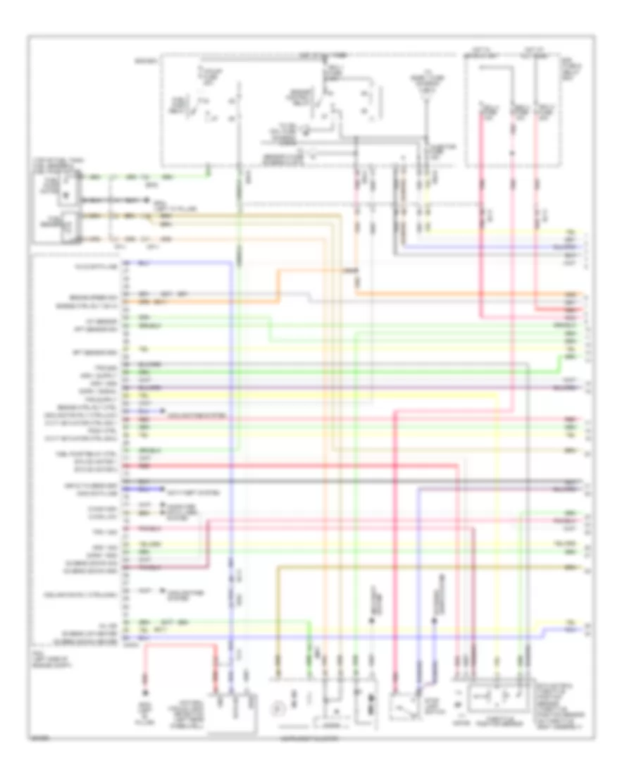 2 4L Hybrid MFI Control Wiring Diagram 1 of 5 for Hyundai Sonata GLS 2012