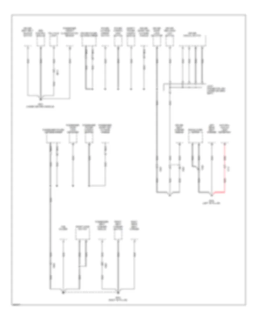 Ground Distribution Wiring Diagram, Hybrid (3 of 4) for Hyundai Sonata GLS 2012