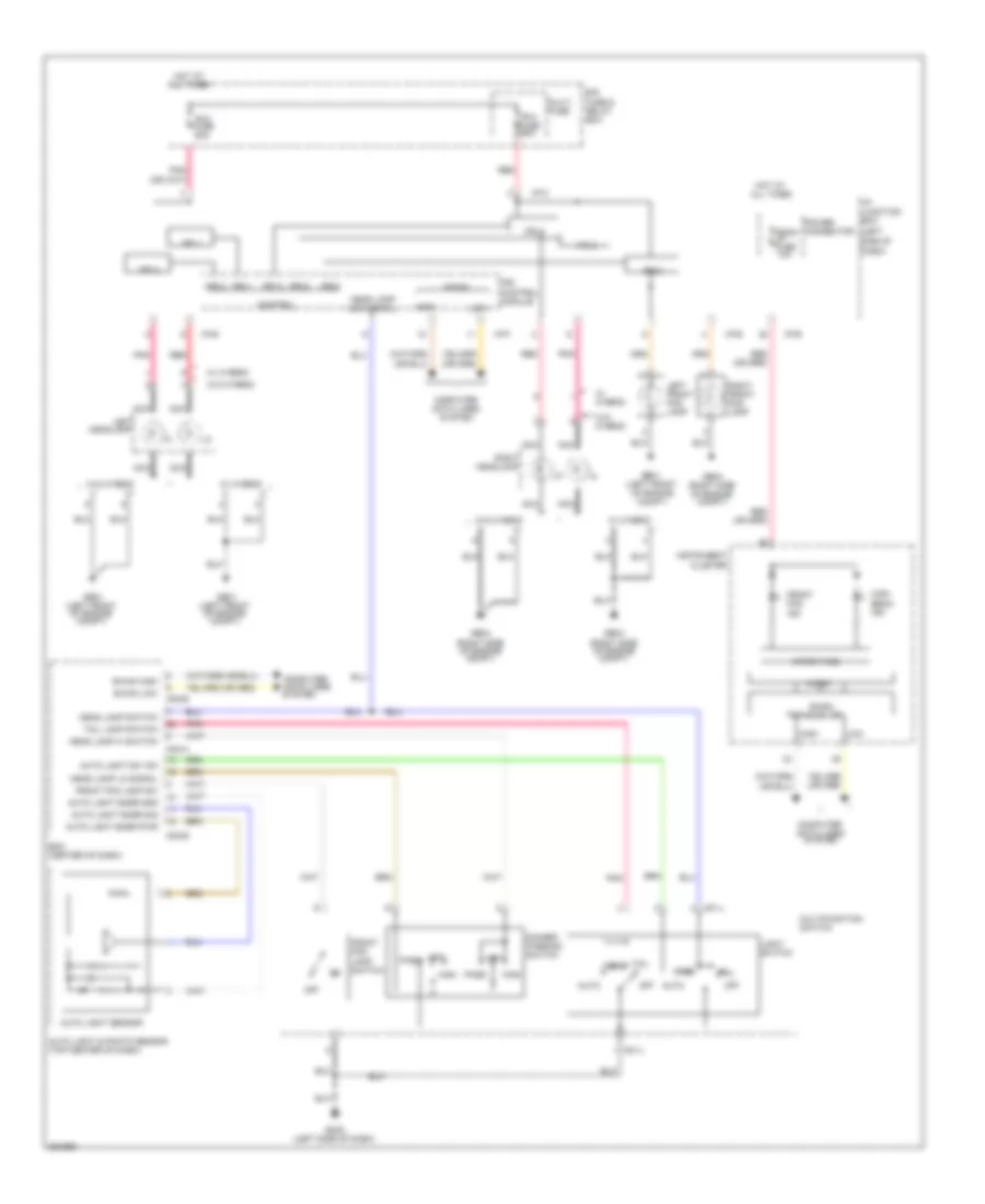 Autolamps Wiring Diagram for Hyundai Sonata GLS 2012