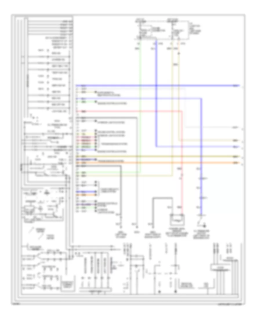 Instrument Cluster Wiring Diagram Hybrid 1 of 2 for Hyundai Sonata GLS 2012