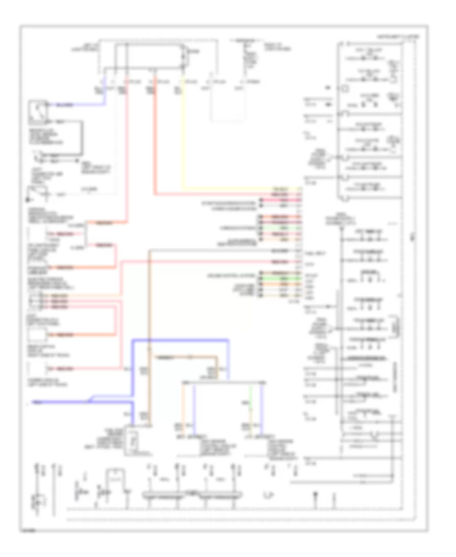 Instrument Cluster Wiring Diagram with Super Vision 2 of 2 for Hyundai Genesis 3 8 2010