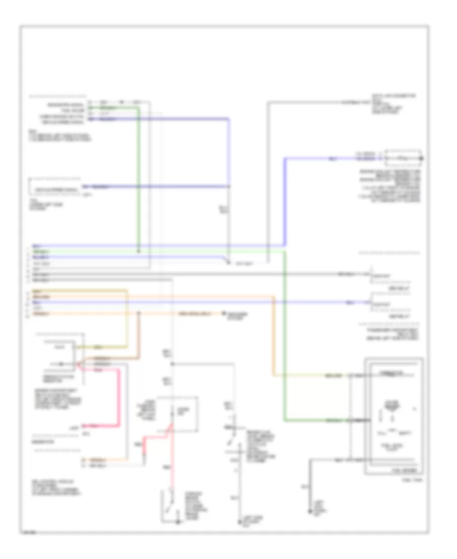 Instrument Cluster Wiring Diagram 2 of 2 for Hyundai Accent GL 2002