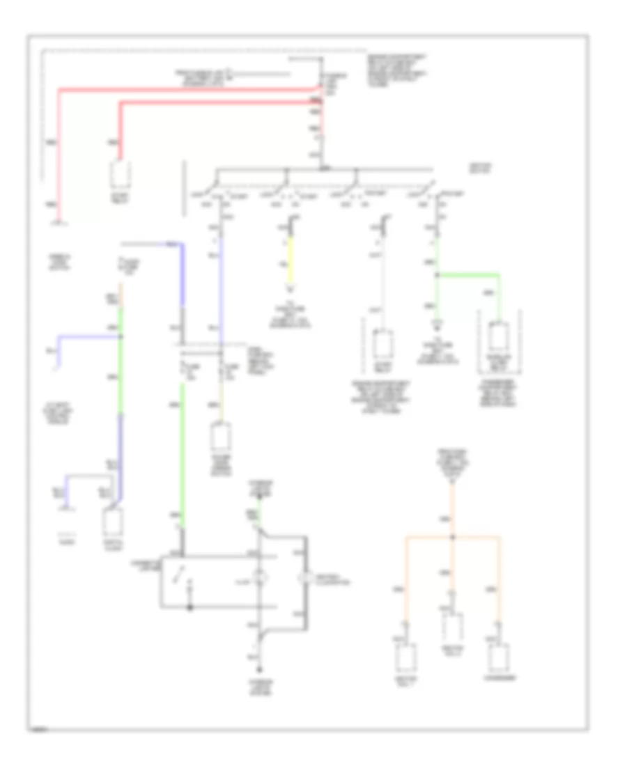 Power Distribution Wiring Diagram (4 of 5) for Hyundai Accent GL 2002
