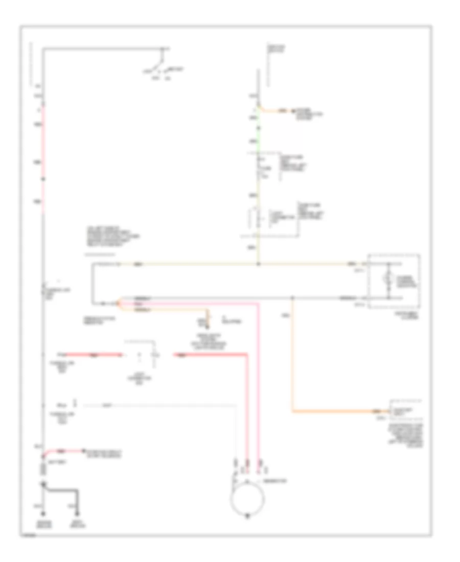 Charging Wiring Diagram for Hyundai Accent GL 2002