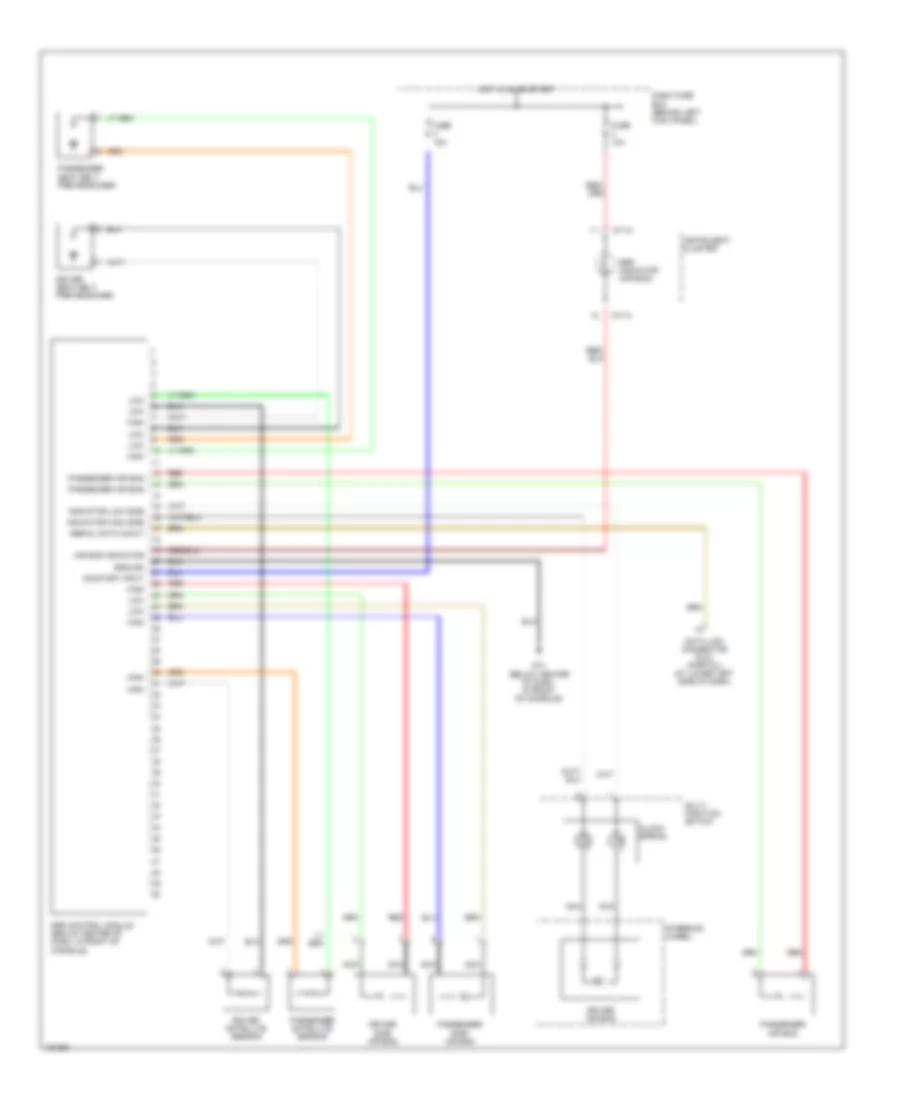 Supplemental Restraint Wiring Diagram for Hyundai Accent GL 2002