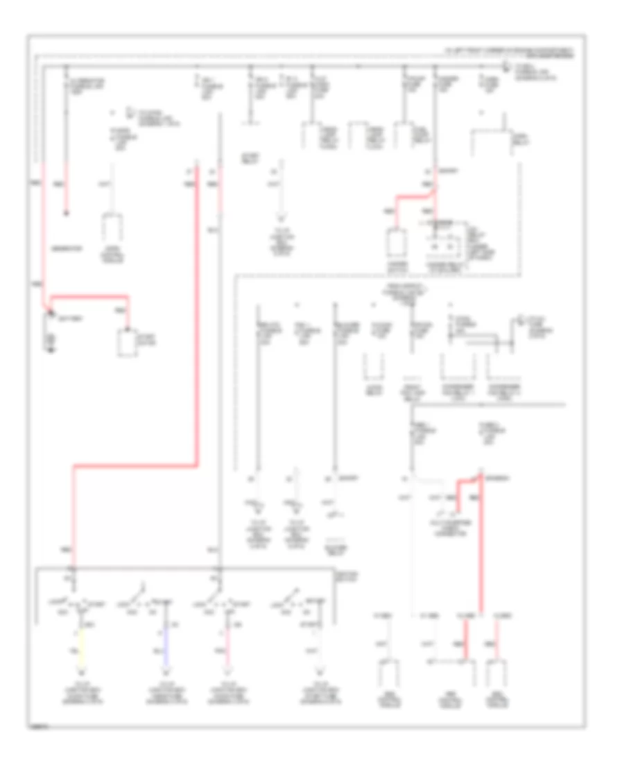 Power Distribution Wiring Diagram 1 of 6 for Hyundai Elantra GLS 2007