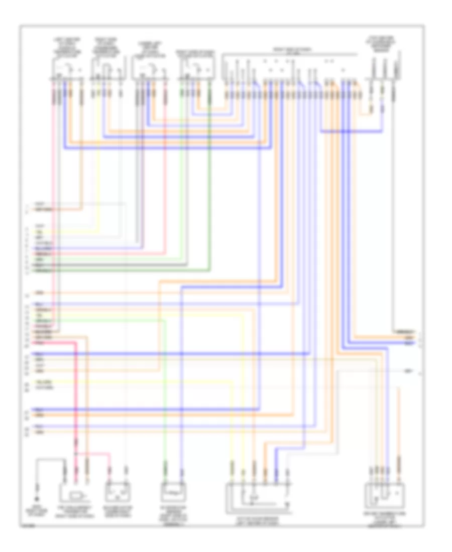 Automatic AC Wiring Diagram (2 of 3) for Hyundai Genesis 4.6 2010