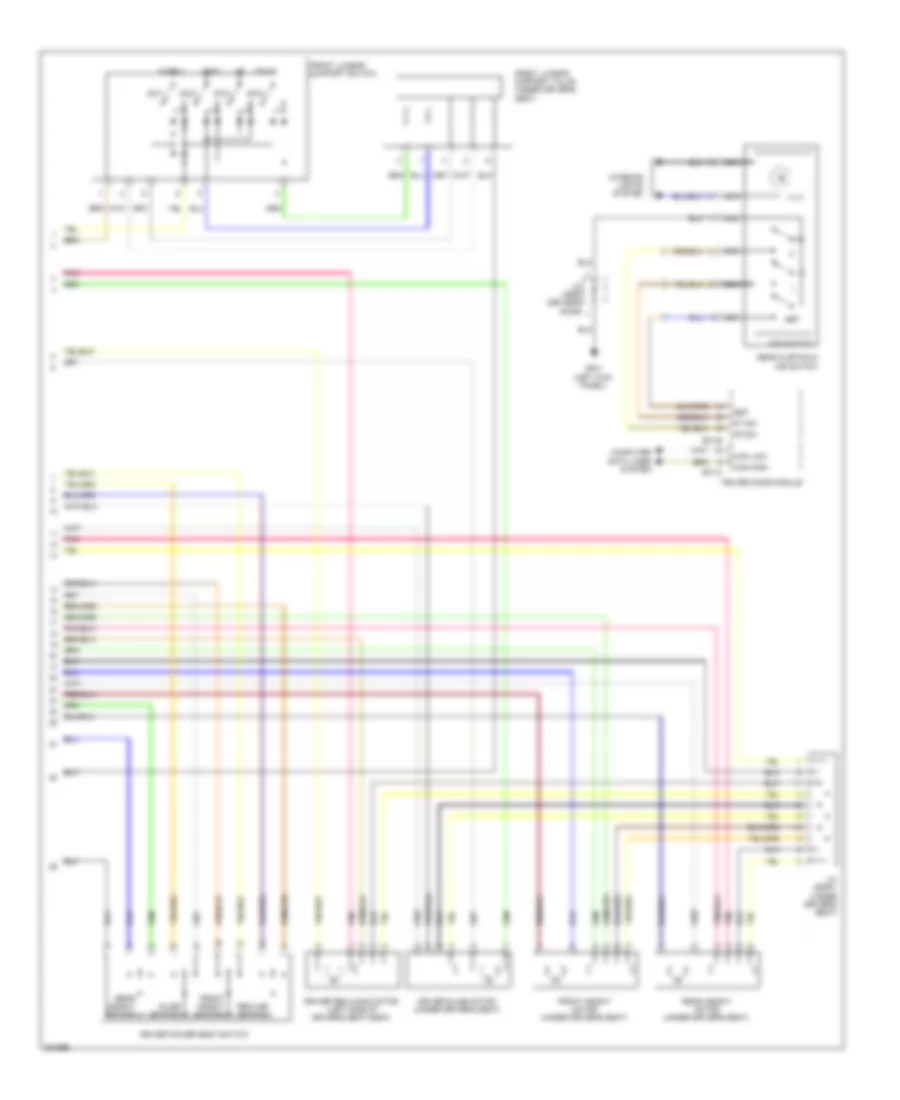 Drivers Memory Seat Wiring Diagram (2 of 2) for Hyundai Genesis 4.6 2010