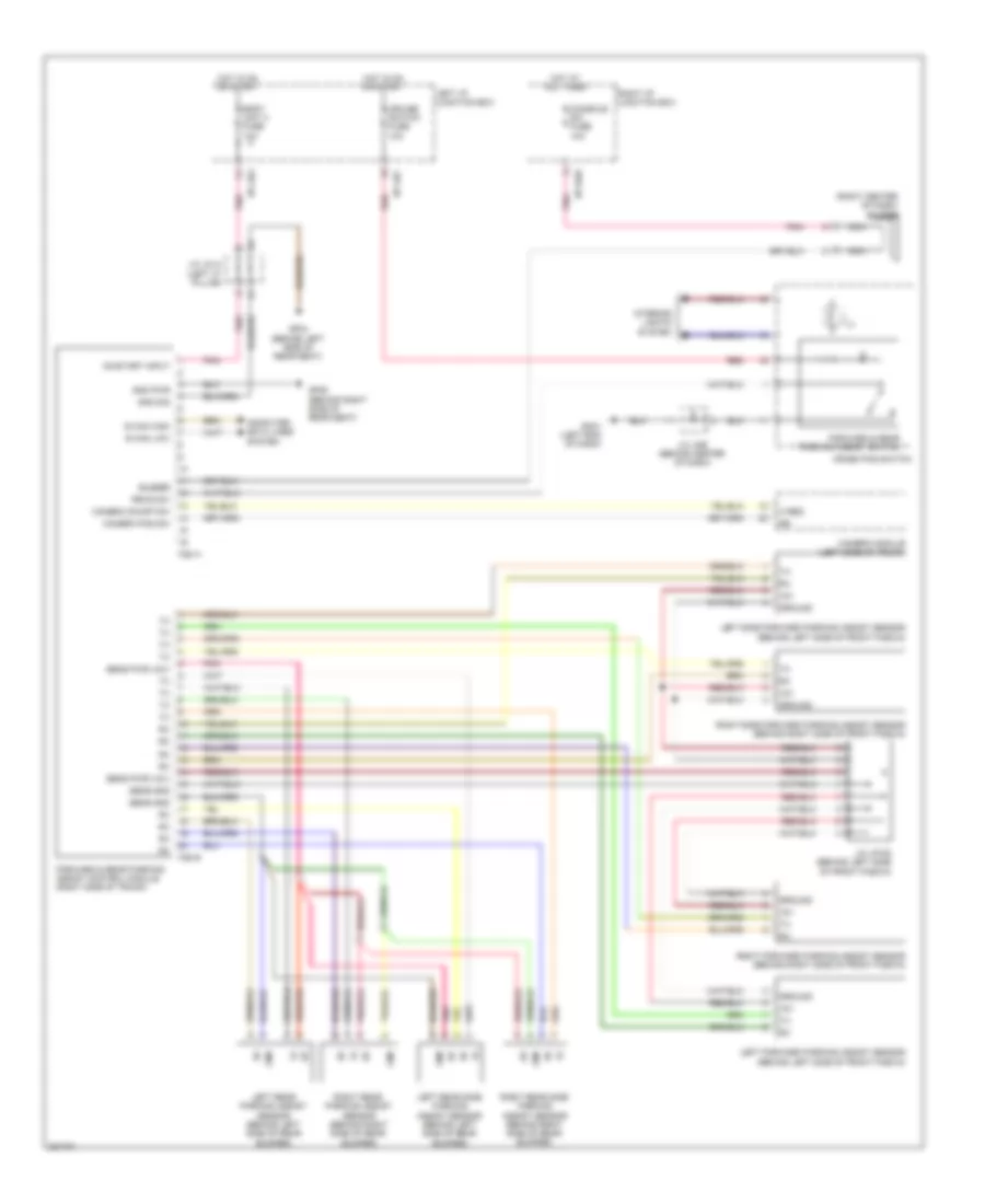 Parking Assistant Wiring Diagram for Hyundai Genesis 4.6 2010