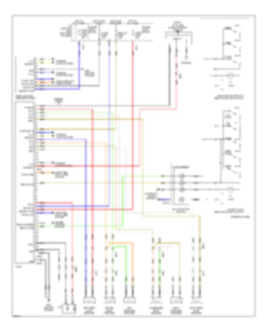 Radio Wiring Diagram, Hybrid without Standard Amplifier  JBL Amplifier for Hyundai Sonata Limited 2012