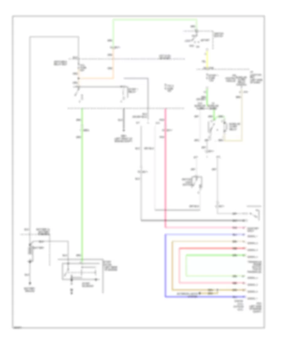 Starting Wiring Diagram, Except Hybrid without Smart Key for Hyundai Sonata Limited 2012